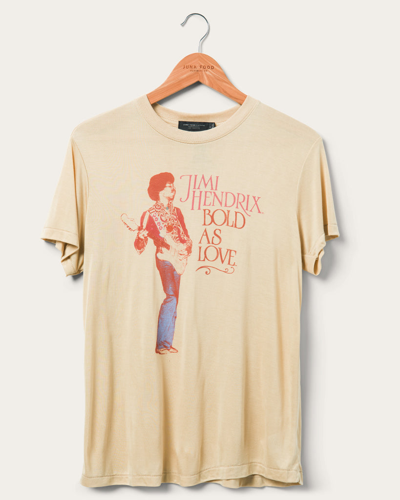 Women's Jimi Hendrix Bold as Love Vintage Tissue Tee – Junk Food