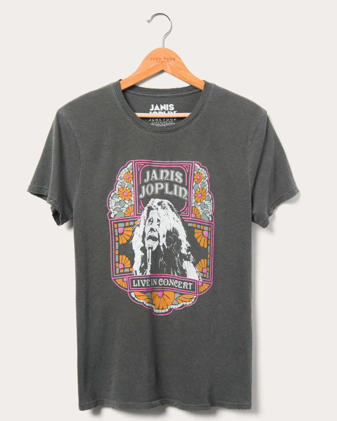 Women's Janis Joplin Live In Concert Vintage Tee