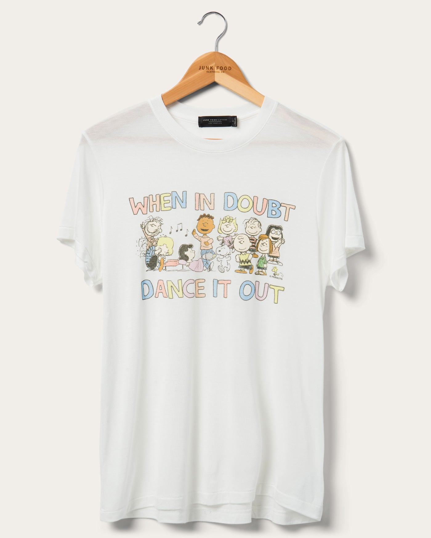 Women's Peanuts Dance It Out Tee | Junk Food Clothing – Junk Food
