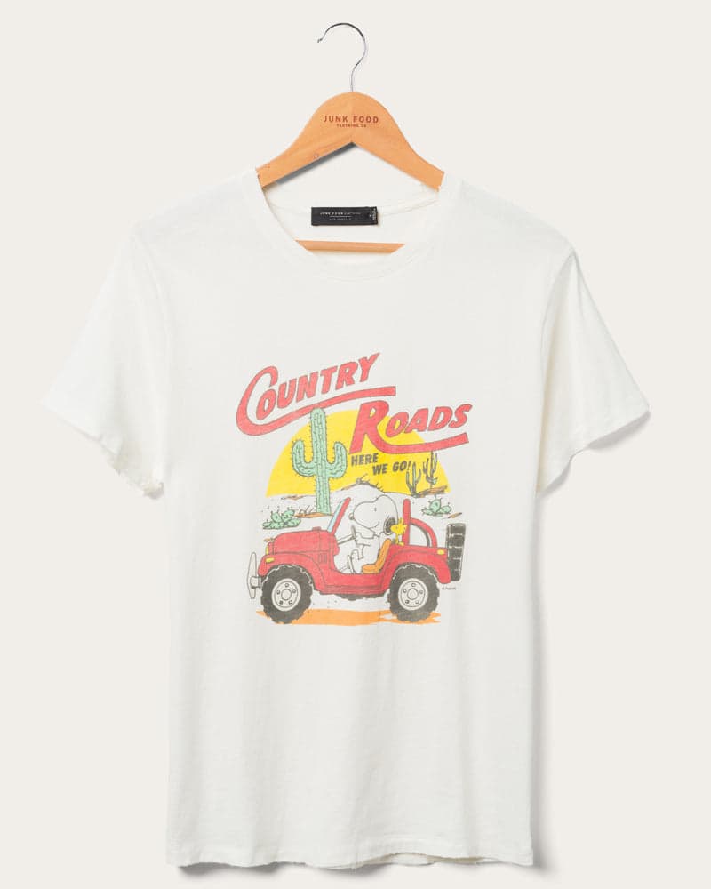 Women's Snoopy Country Road Vintage Tee