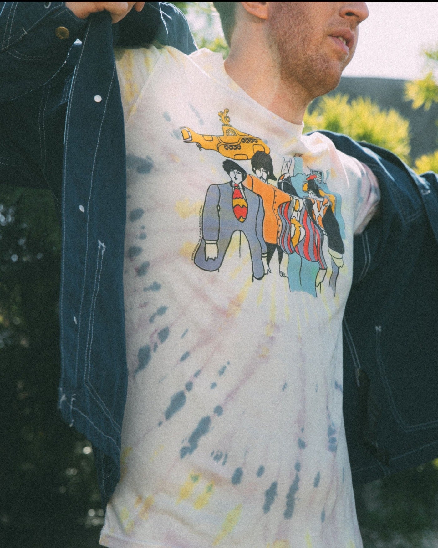 The Beatles Yellow Sub Tie Dye Vintage Tee | Junk Food Clothing