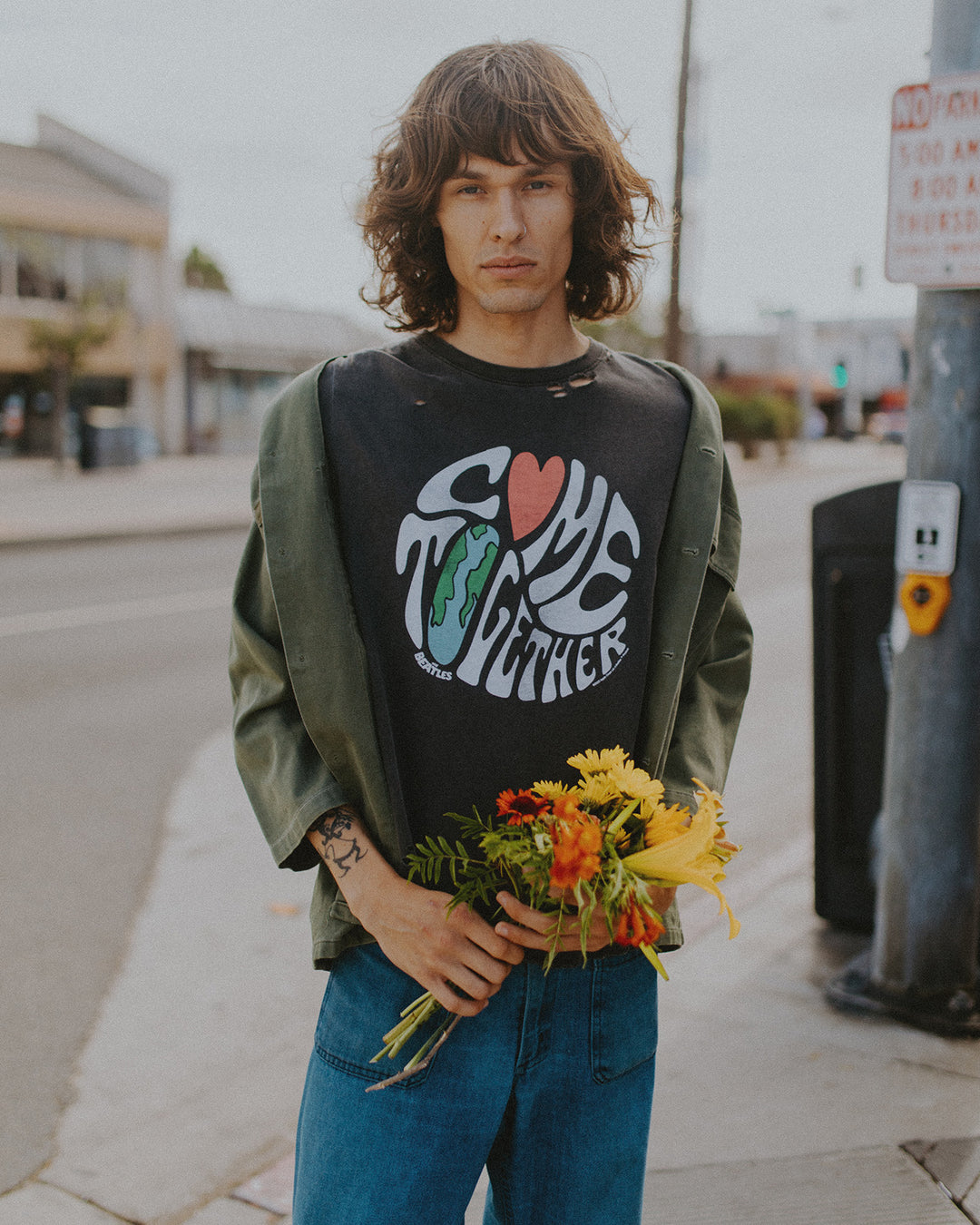 Women's The Beatles Come Together Vintage Destroy Tee