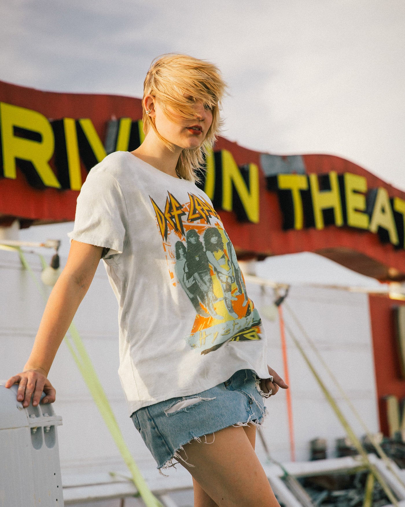 Def Leppard Hyseria Tie Dye Vintage Tee | Junk Food Clothing
