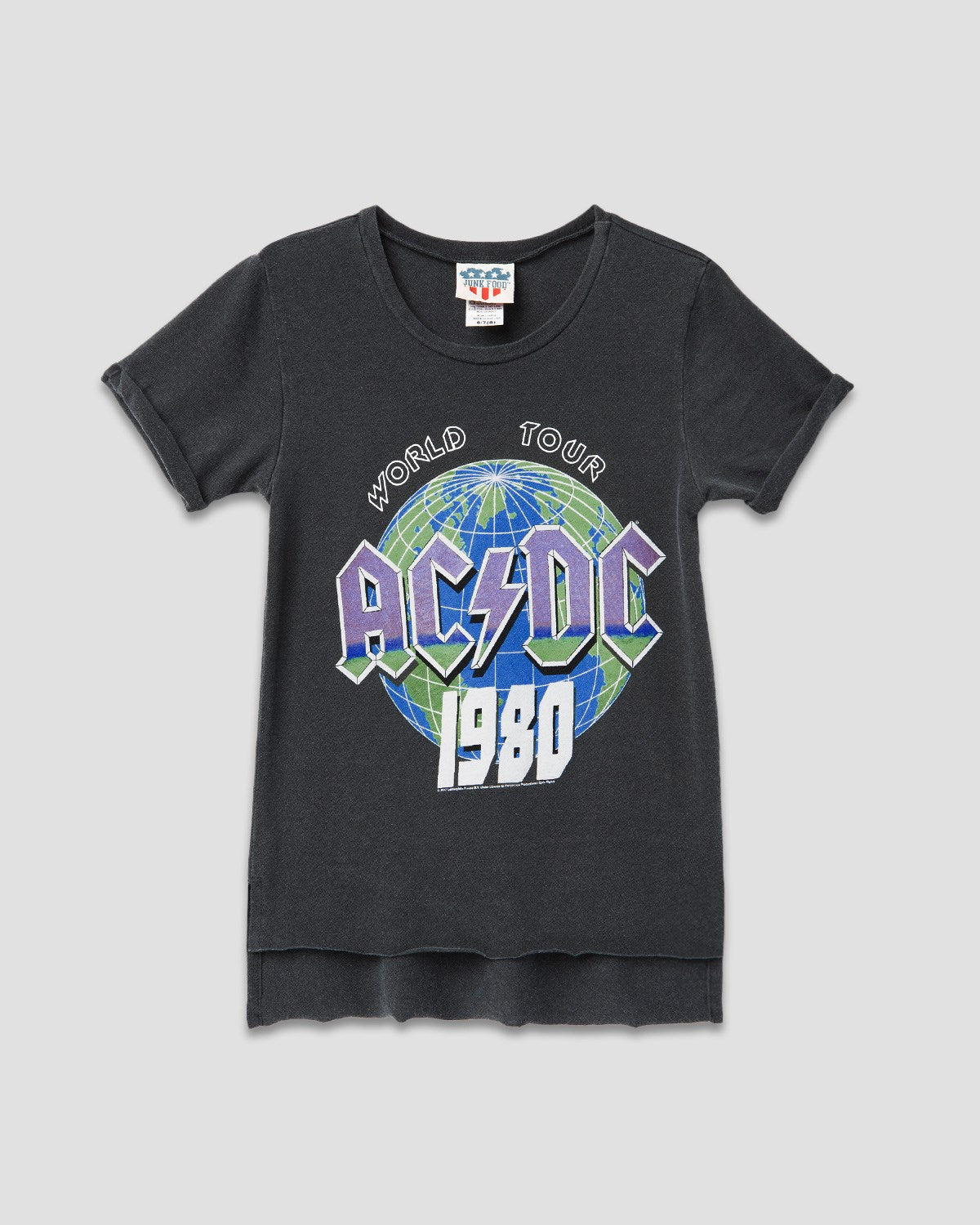 GIRLS AC/DC 1980 TOUR TEE – Junk Food Clothing