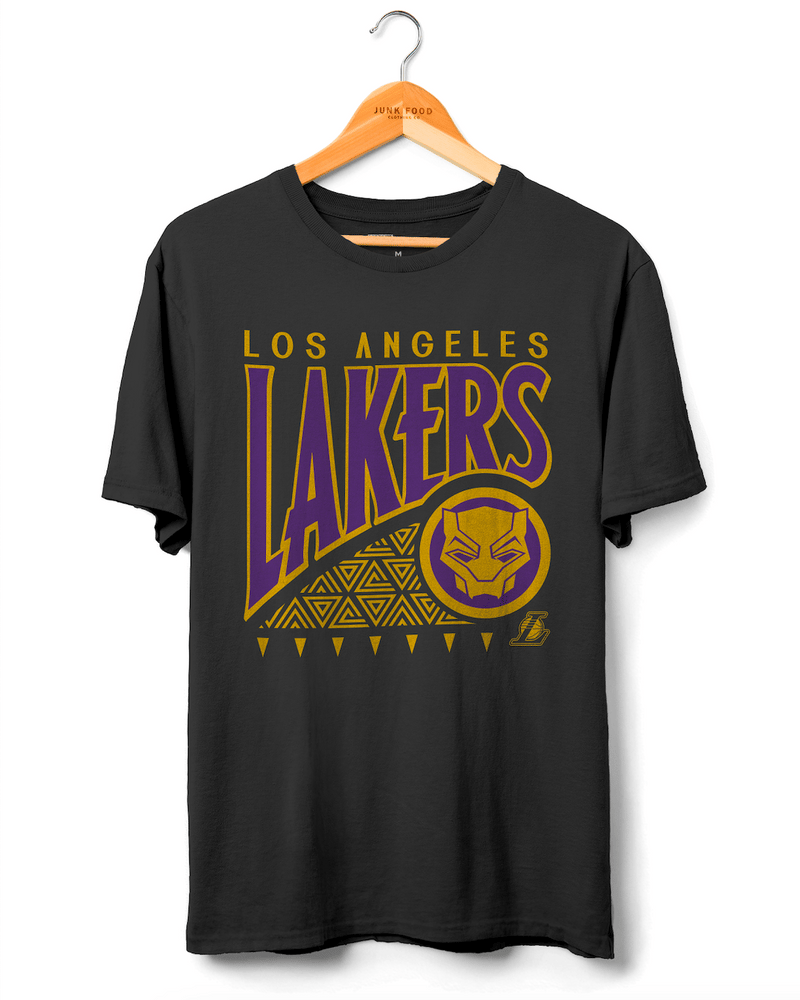 Lakers Wakanda Forever Pattern Tee